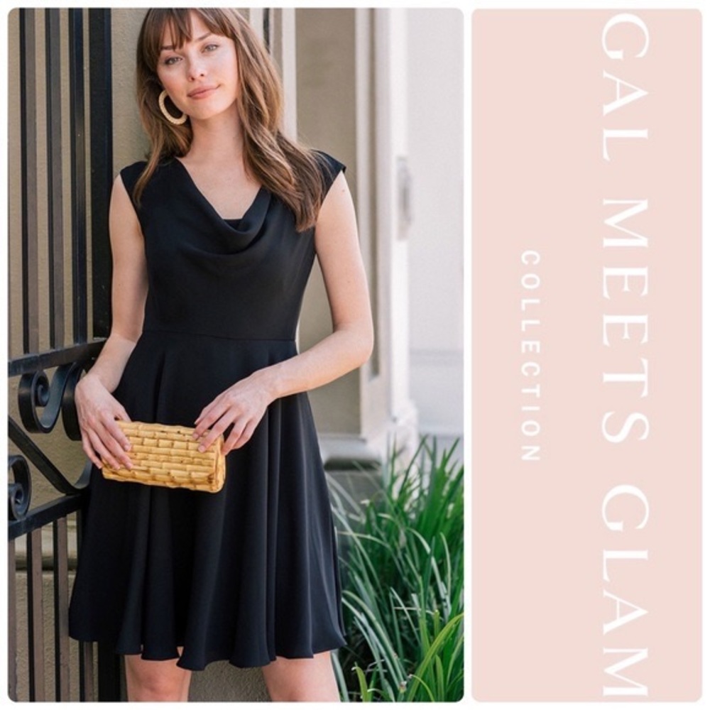 Gal Meets Glam Black Dress